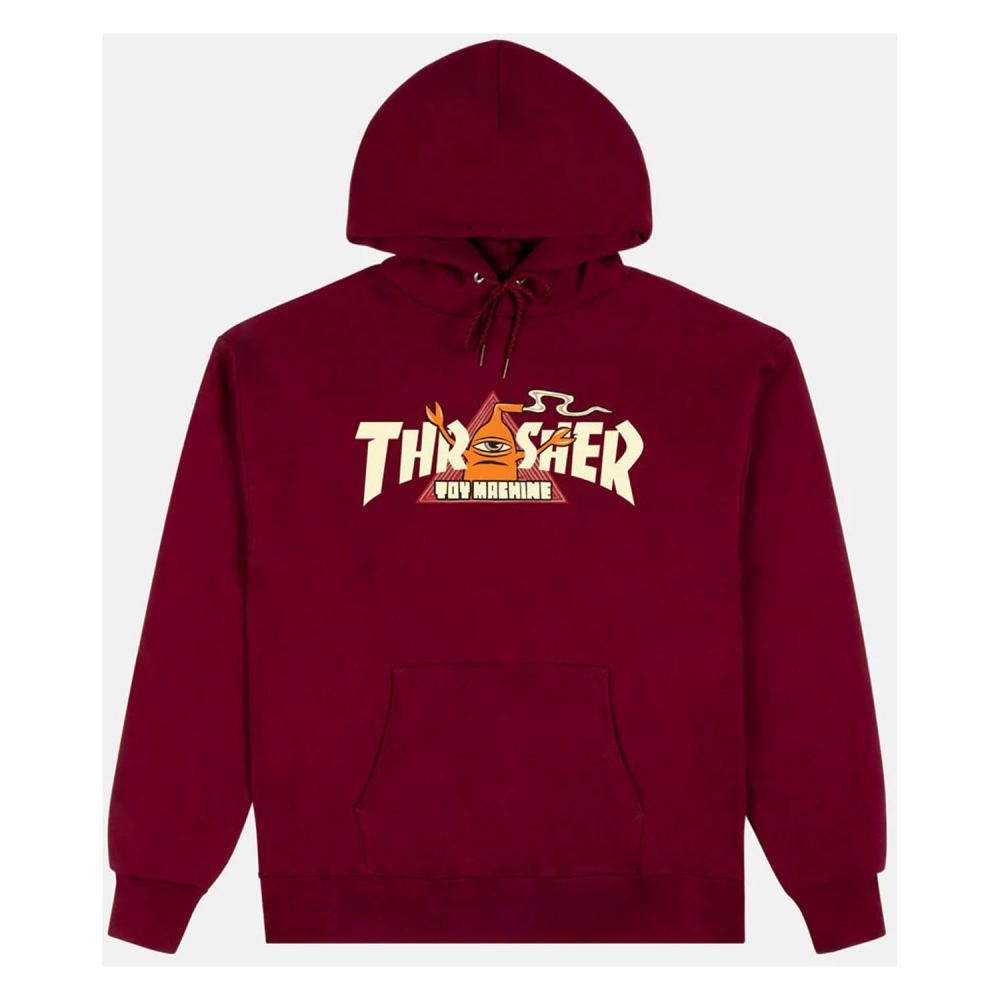 Thrasher x Toy Machine Hoody Vortex - Maroon