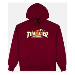 Thrasher x Toy Machine Hoody Vortex - Maroon