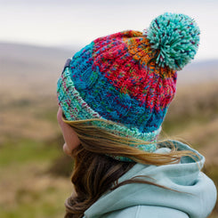 Dewerstone Chunky Knit Beanie Orange / Mint -