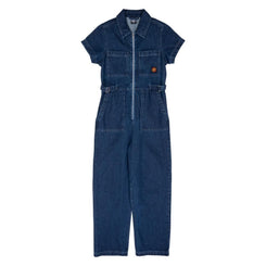 Santa Cruz Womens Jumpsuit Line Up Utility - Classic Blue Denim - Skatewarehouse.co.uk