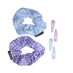 Santa Cruz Womens Accessories Gingham Strip Hair Set