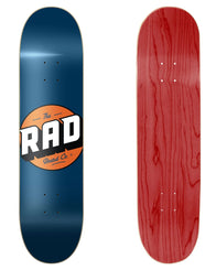 Rad Solid Skateboard Deck Navy/Orange 8.125"