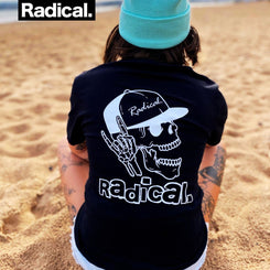 Radical. Too Rad Unisex T-shirt - Black