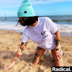 Radical. Too Rad Unisex T-shirt - White