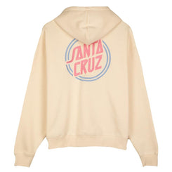 Santa Cruz Womens Hood Check Alt Dot Center Hood - Chalk - Skatewarehouse.co.uk