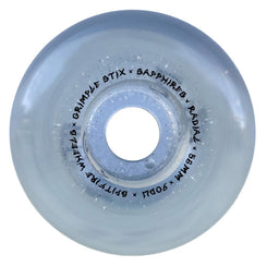 Spitfire X Grimple Skateboard Wheels Sapphire Grimple Dust - Clear W / Silver Glitter