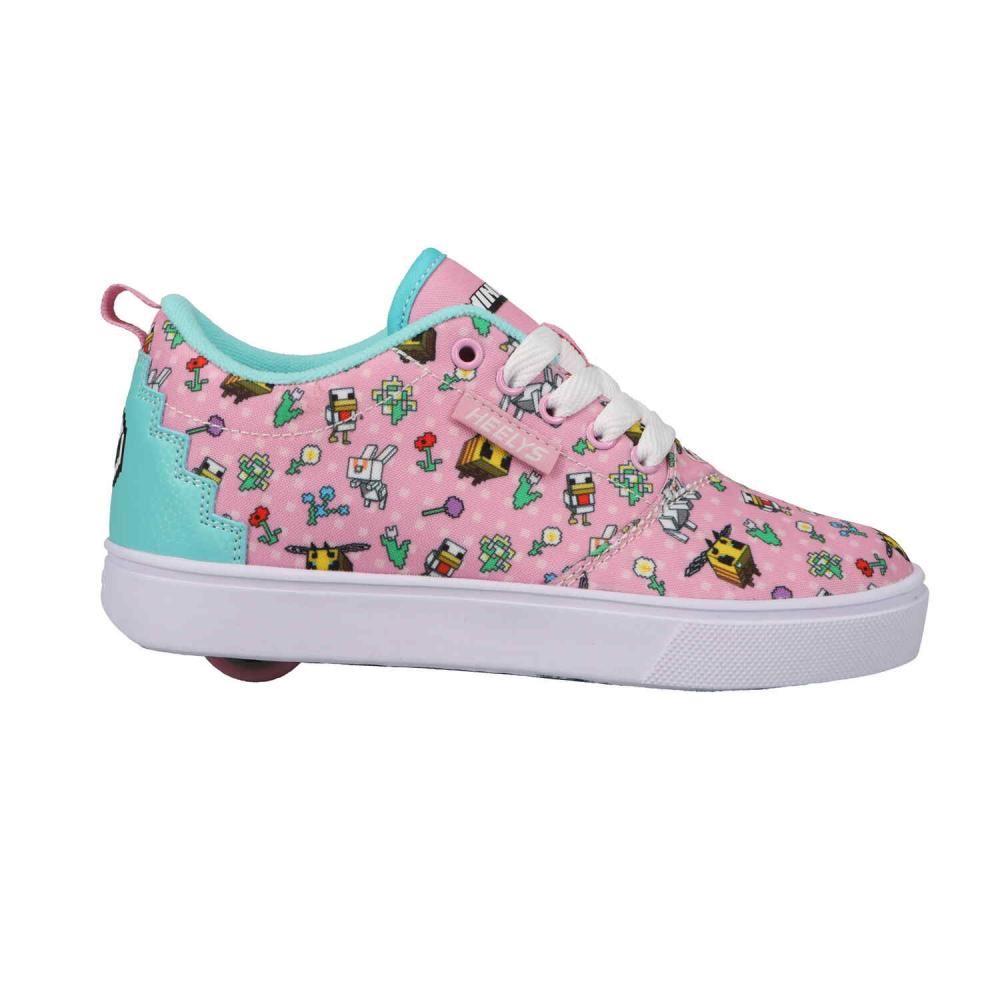 Heelys x Minecraft Pro 20 Prints MMC  - Pink / Aqua - Skatewarehouse.co.uk