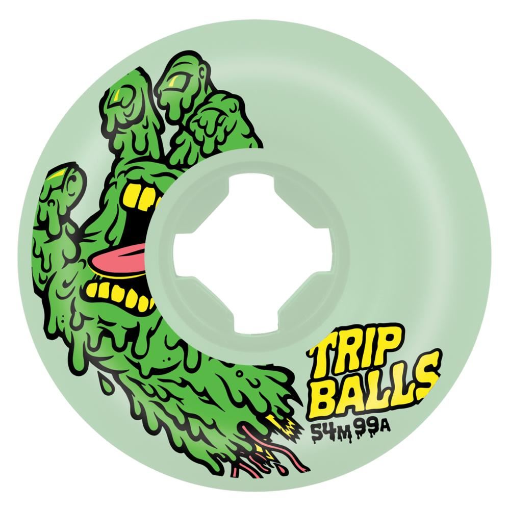 Slime Balls Skateboard Wheels Face Melter Trip Balls 99a - GITD