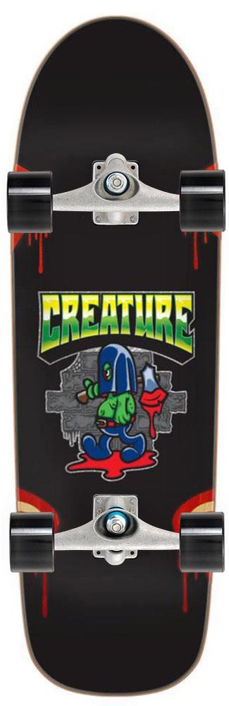 Creature The Heshcutioner x Carver Custom Surf Skate Skateboard CX - 9.0" x 31.68"