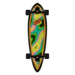 Santa Cruzer Oval Flame Lava Dot Complete Skateboard - 9.2"