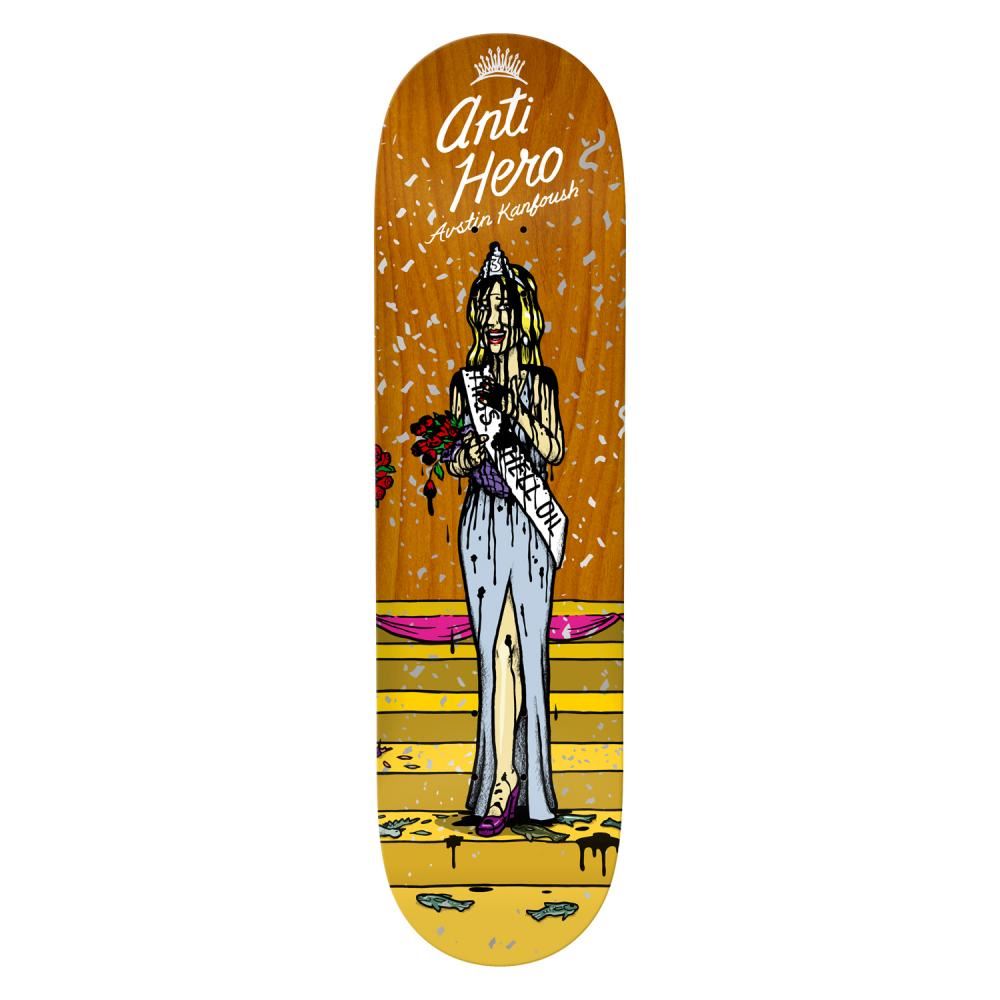 Antihero Miss Corp Greed Kanfoush Skateboard Deck - 8.25" - Skatewarehouse.co.uk