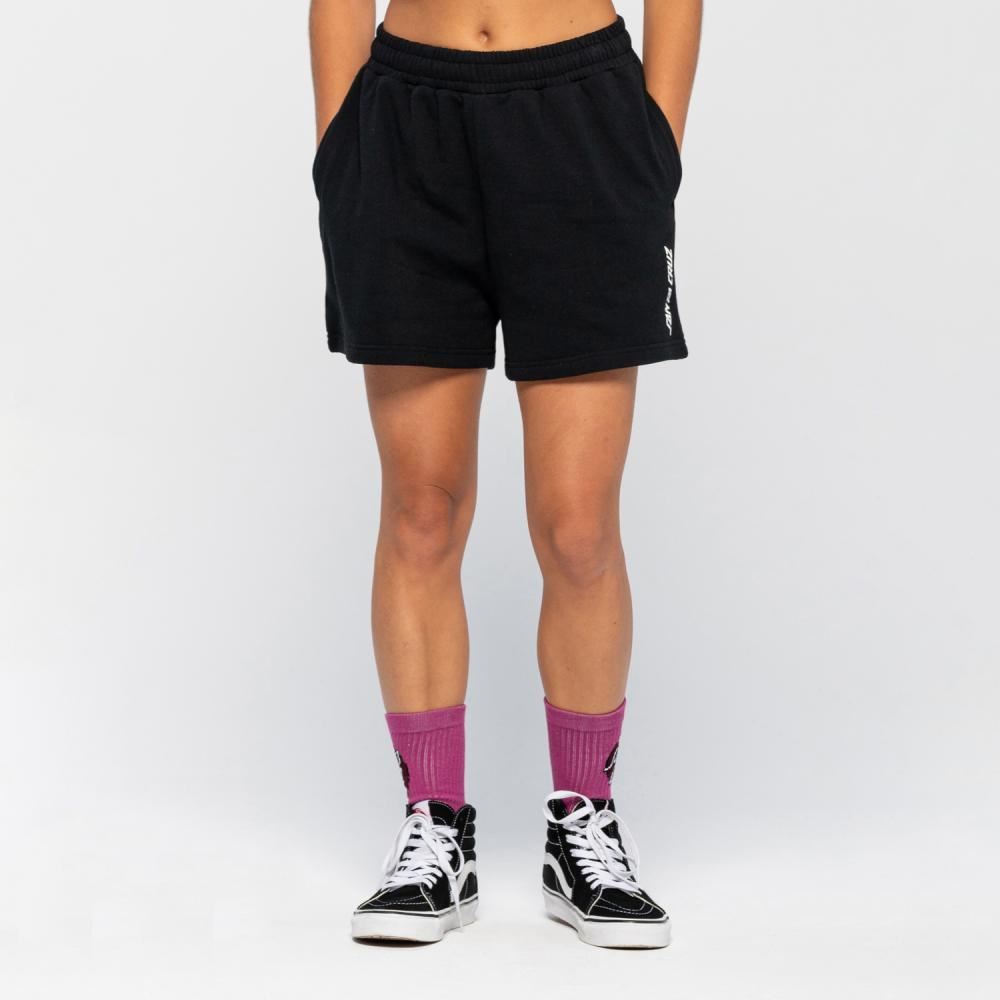 Santa Cruz Womens Shorts Strip II Shorts - Black