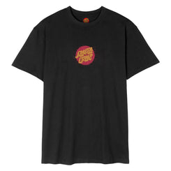 Santa Cruz T-Shirt Scrawl Brick Dot Front - Black