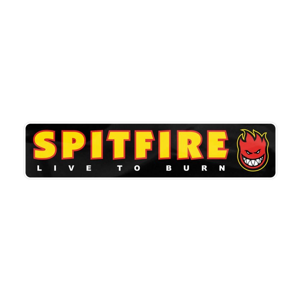 Spitfire Stickers Spitfire LTB Black - O/S - Skatewarehouse.co.uk