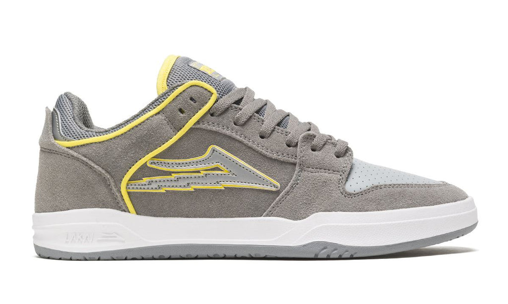 Lakai Telford Low Skate Shoes - Grey/Reflective