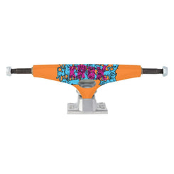 Krux Skateboard Trucks K5 Cat Party 2 DLK Standard Silver / Orange - 8.0" - Skatewarehouse.co.uk