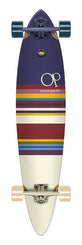 Ocean Pacific Swell Pintail Navy/Off White Navy/Off White Complete Longboard - 40.0"