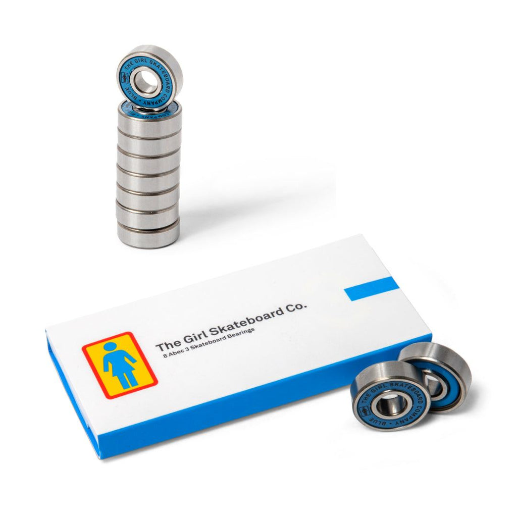 Girl Blue Abec 3 skateboard Bearings