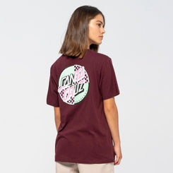 Santa Cruz Womens T-Shirt Intro Dot T-Shirt - Beetroot