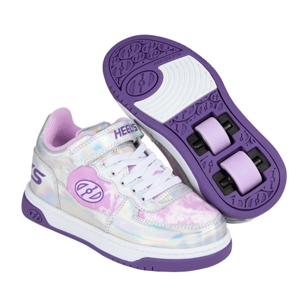 Heelys X2 Rezerve Low X2 - Silver Holo / Lavender - Skatewarehouse.co.uk