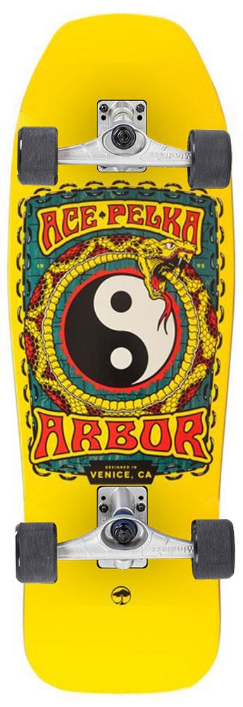 Arbor Ace Pelka 10.0 Order and Chaos x Mindless Custom Surf Skate Skateboard - 10.0" x 30.0"