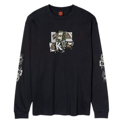 Santa Cruz Longsleeve T-Shirt Kickback Front L/S T-Shirt - Black