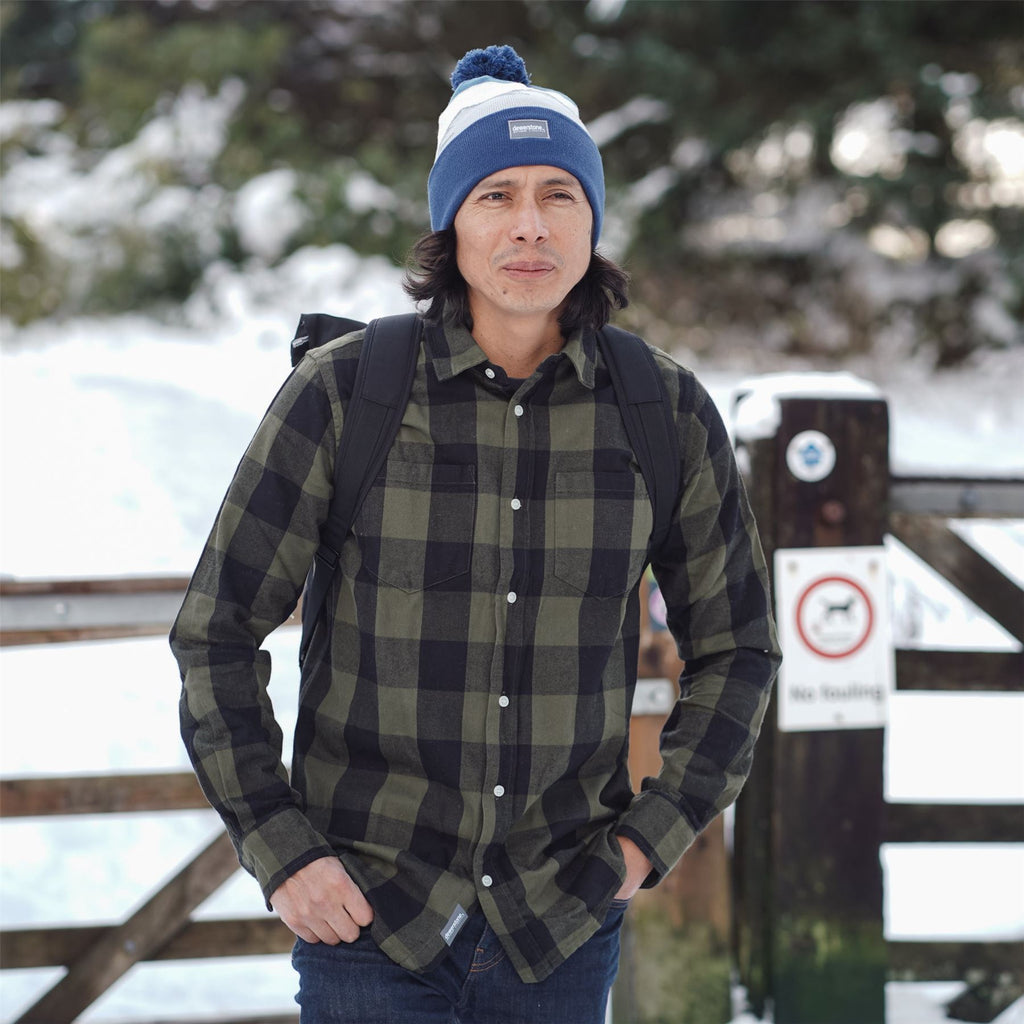 Dewerstone Flannel Check Shirt - Black Khaki