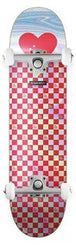 The Heart Supply HS Red Checkerboard Foil Red x Venom Custom Complete Skateboard - 8.25"