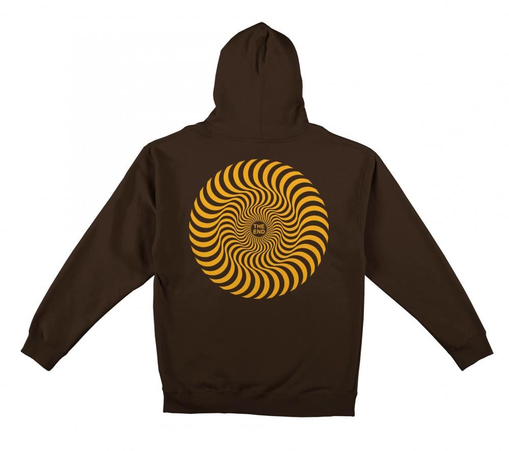 Spitfire Hoody Classic Swirl - Brown / Gold