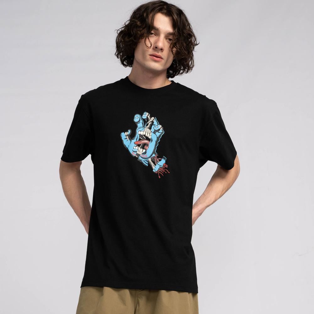 Santa Cruz T-Shirt Torn Hand - Black