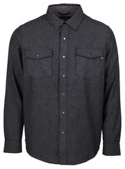 Independent Shirt Mill Shirt - Charcoal Heather - Skatewarehouse.co.uk