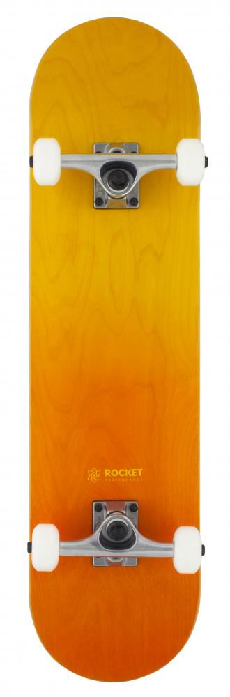 Rocket Skateboard Double Dipped Orange Complete Skateboard - 8.0"