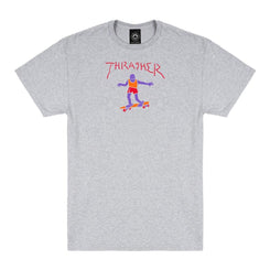 Thrasher T-Shirt Gonz Fill - Ash Grey - Skatewarehouse.co.uk