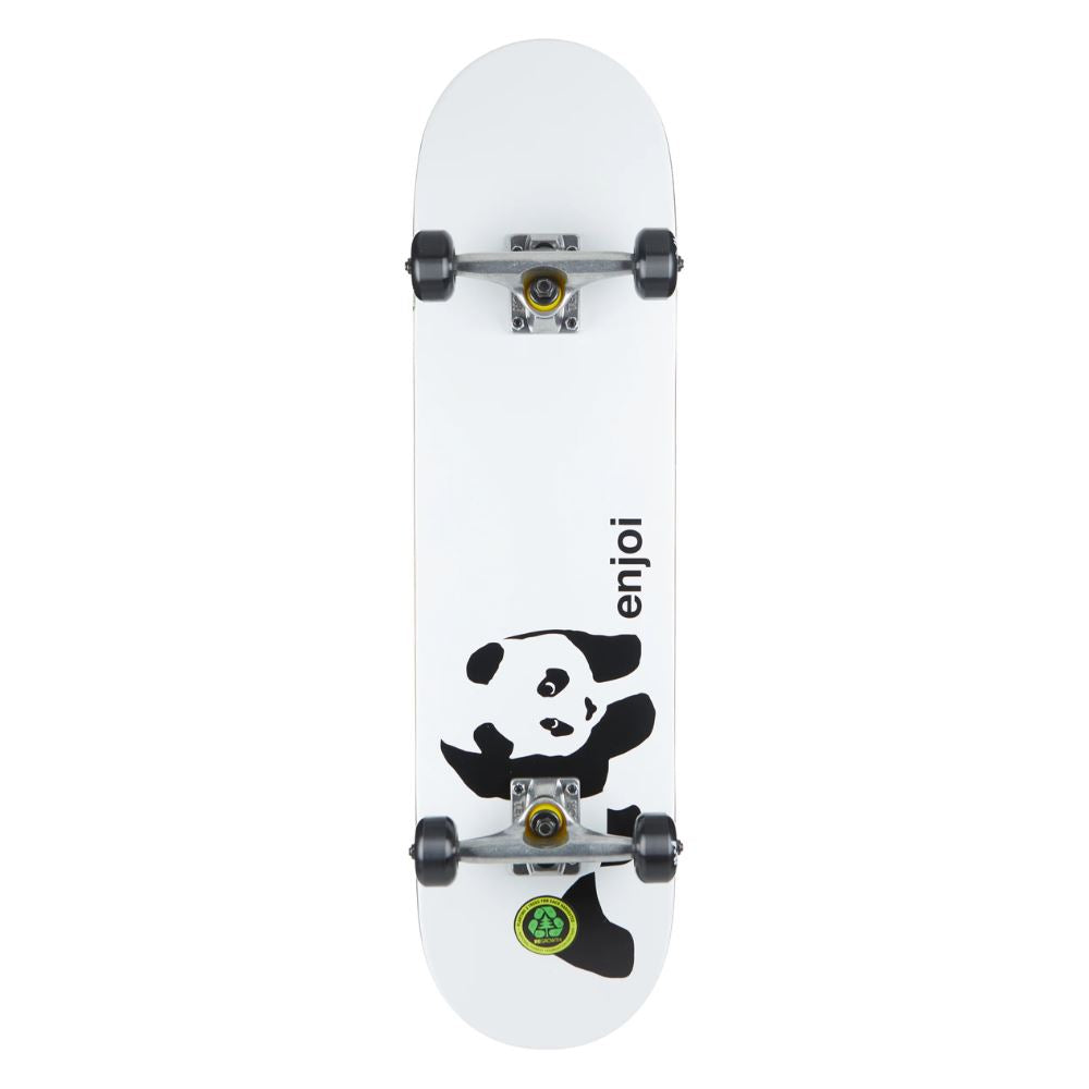 Enjoi EnjWhitey Panda White Complete Skateboard - 8.25"