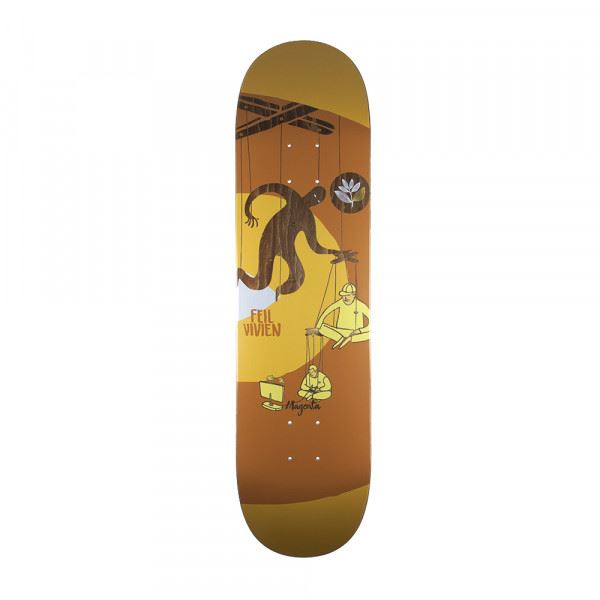 Magenta Vivien Feil Extravision  Skateboard Deck - 8.25"