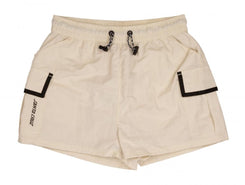 Santa Cruz Womens Shorts Strip Logo Shorts - Ecru