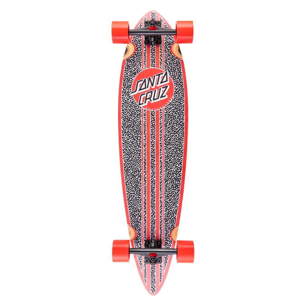 Santa Cruzer Complete Amoeba Dot Pintail Longboard - 9.58" x 39.0" - Skatewarehouse.co.uk