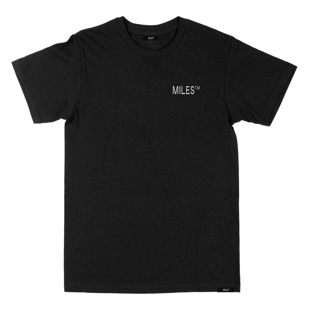 Miles Logo Hit Tee Black