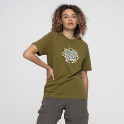 Santa Cruz Womens T-Shirt Foliage Dot T-Shirt - Moss