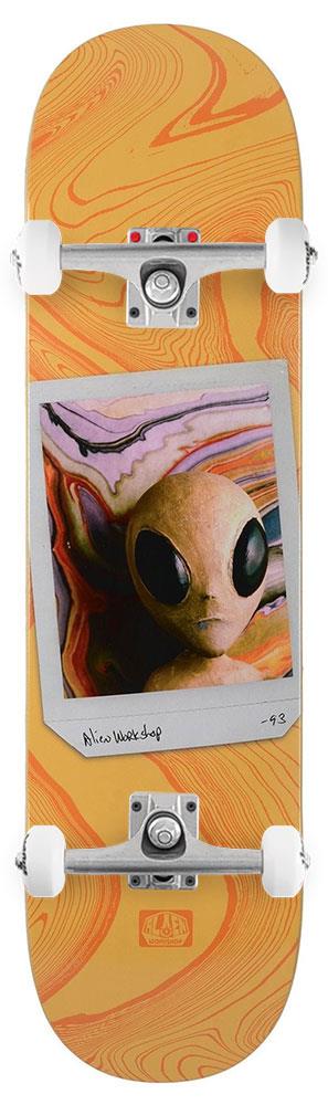 Alien Workshop Polaroid Redux Yellow x Venom Custom Complete Skateboard - 8.125"