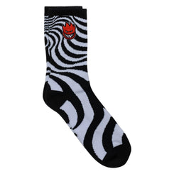 Spitfire Socks Bighead Fill Emb Swirl White / Black - O/S