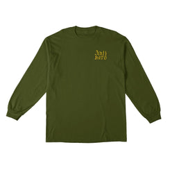 AntiHero L/S T-Shirt Terminal Velocity - Military Green / Black / Yellow