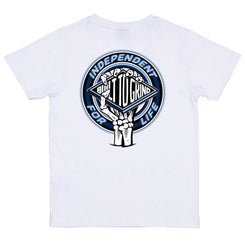 Independent Youth T-Shirt Youth For Life Clutch - White - Skatewarehouse.co.uk