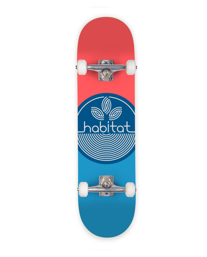 Habitat Leaf Dot Blue Complete Skateboard - 7.75"