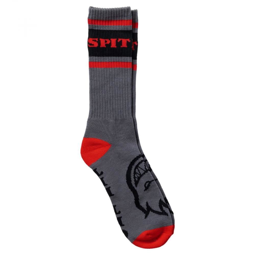Spitfire Socks Classic '87 Bighead Charcoal / Red / Black - OSFM