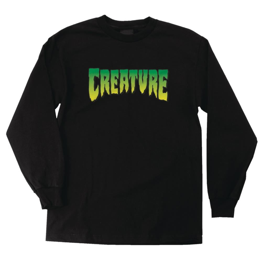 Creature L/S T-Shirt Creature Logo - Black
