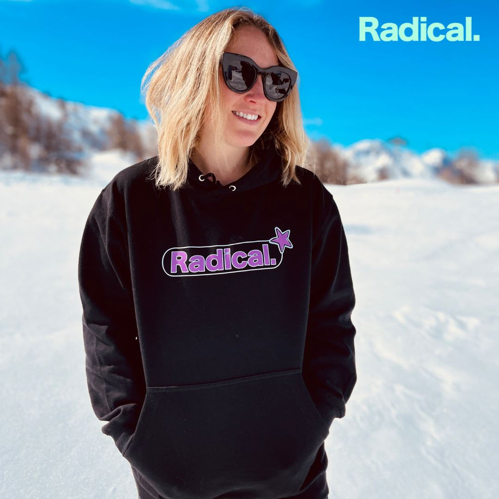 Radical. Star Unisex Hoodie - Black