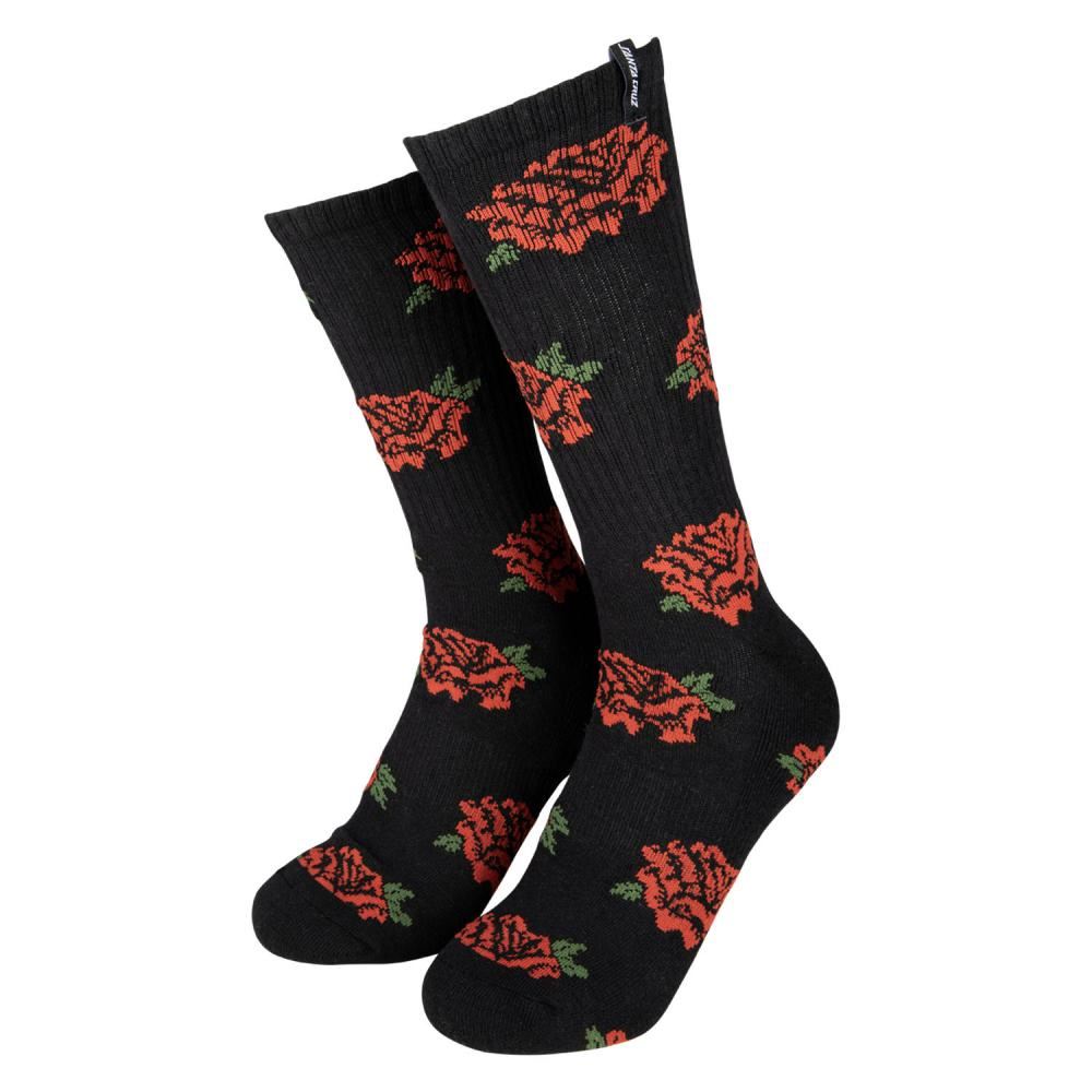 Santa Cruz Socks Dressen Roses Black - 8-11