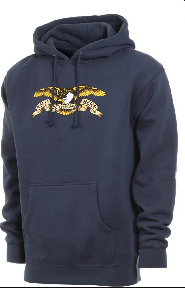 Anti Hero Hoody Eagle - Slate Blue - Skatewarehouse.co.uk