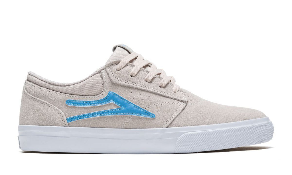 Lakai Griffin White Light Blue Suede Skate Shoes